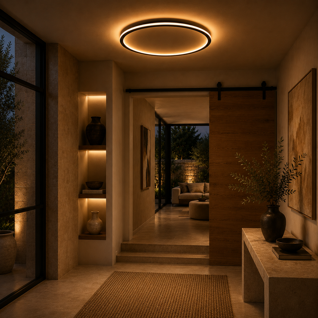 Led Living Room Ceiling Light Minimalist Circular
