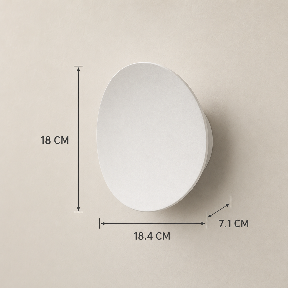 Aira Pebble LED Wall Light – 18 cm