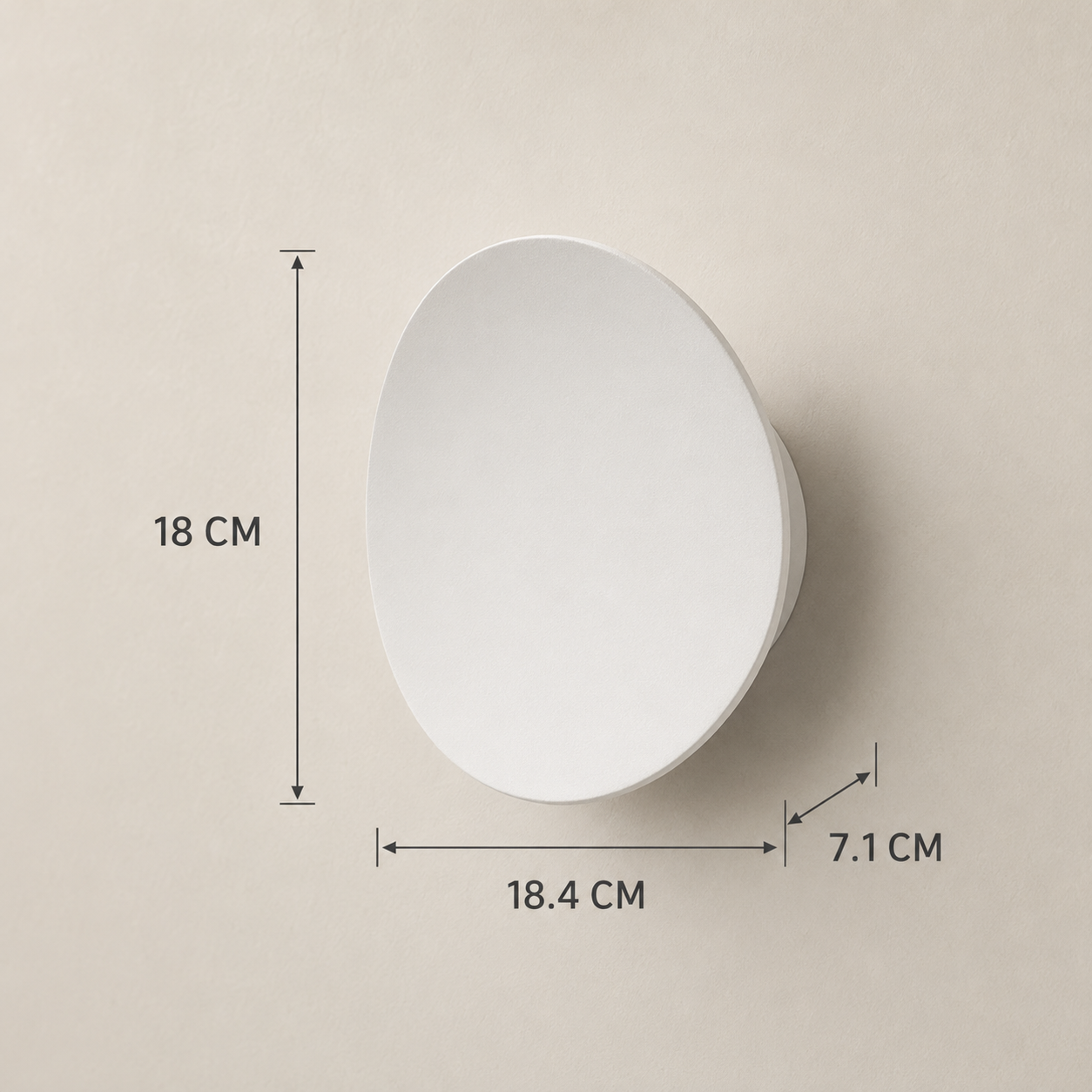 Aira Pebble LED Wall Light – 18 cm