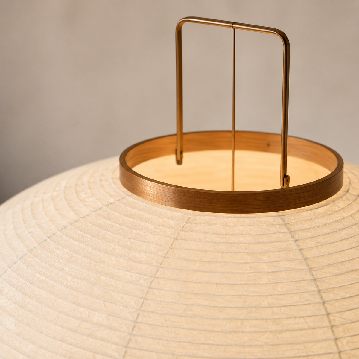 Rice Paper Floor Lamp With Iron Tripod