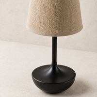 Rechargeable Cordless Table Lamp with Fabric Shade – Marlow