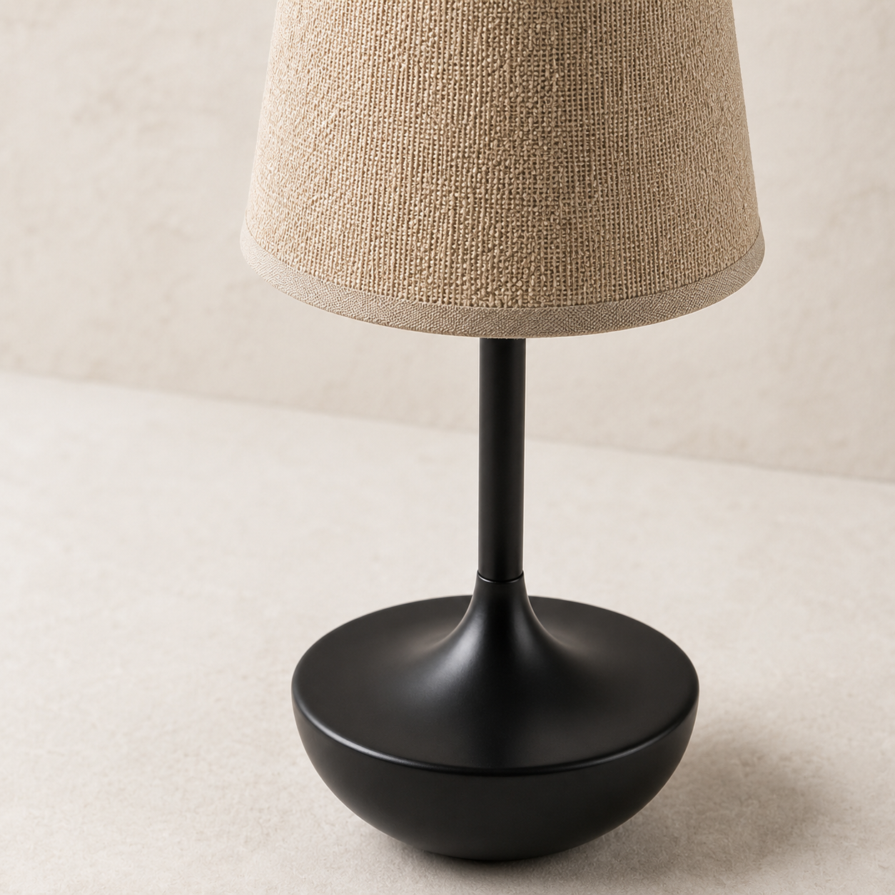 Rechargeable Cordless Table Lamp with Fabric Shade – Marlow