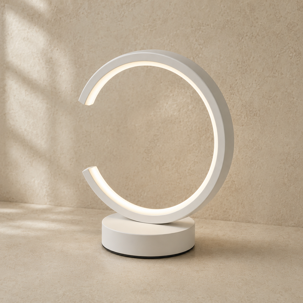Dimmable Circular LED Table Lamp – Aven