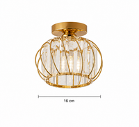 Novelty Design Glass Aisle Ceiling Light Fixtures for Corridor Balcony Ceiling Lampshade E27 Dining Room Chandelier Decoration