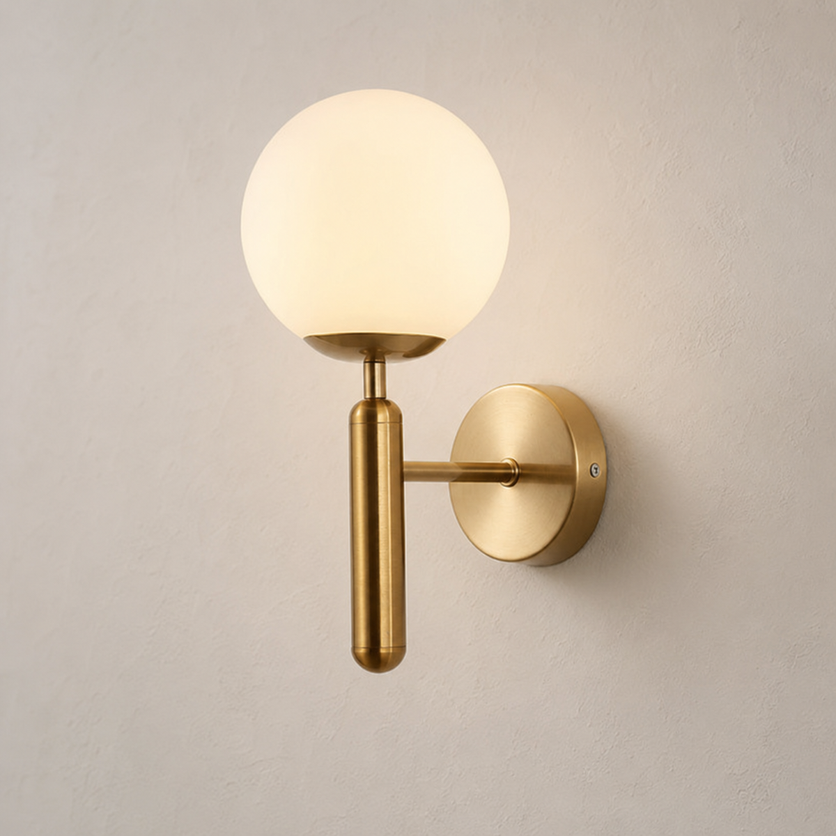Orla Frosted Globe Wall Light – 35 cm
