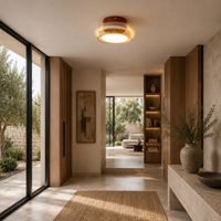 Amber Glass LED Ceiling Light