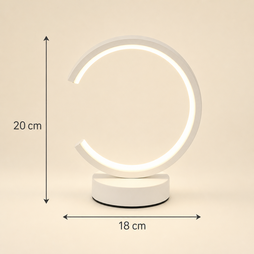Dimmable Circular LED Table Lamp – Aven