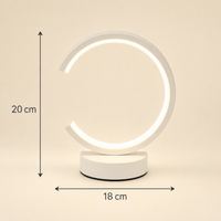 Dimmable Circular LED Table Lamp – Aven