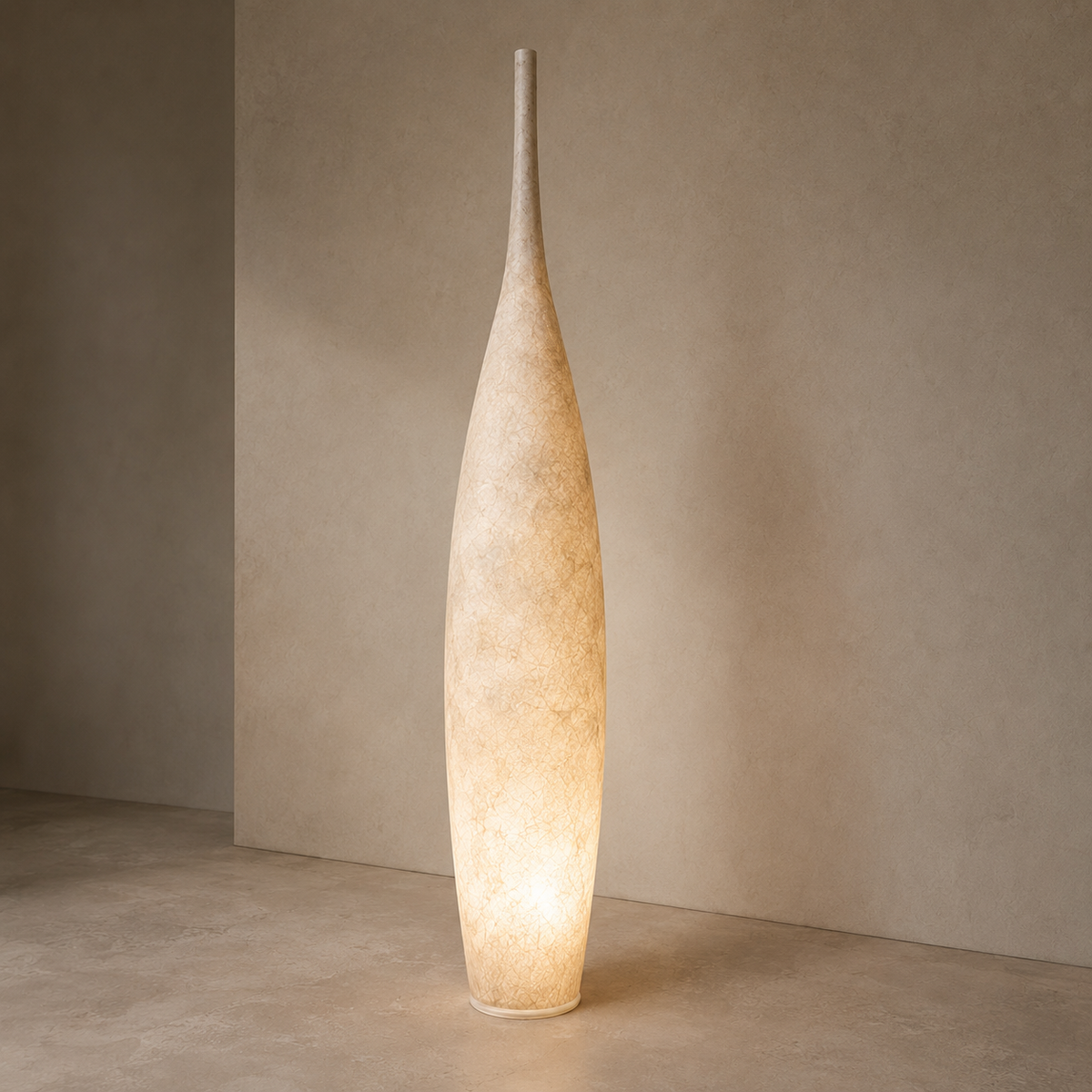 Uplighter Floor Lamp Vase Shape Resin