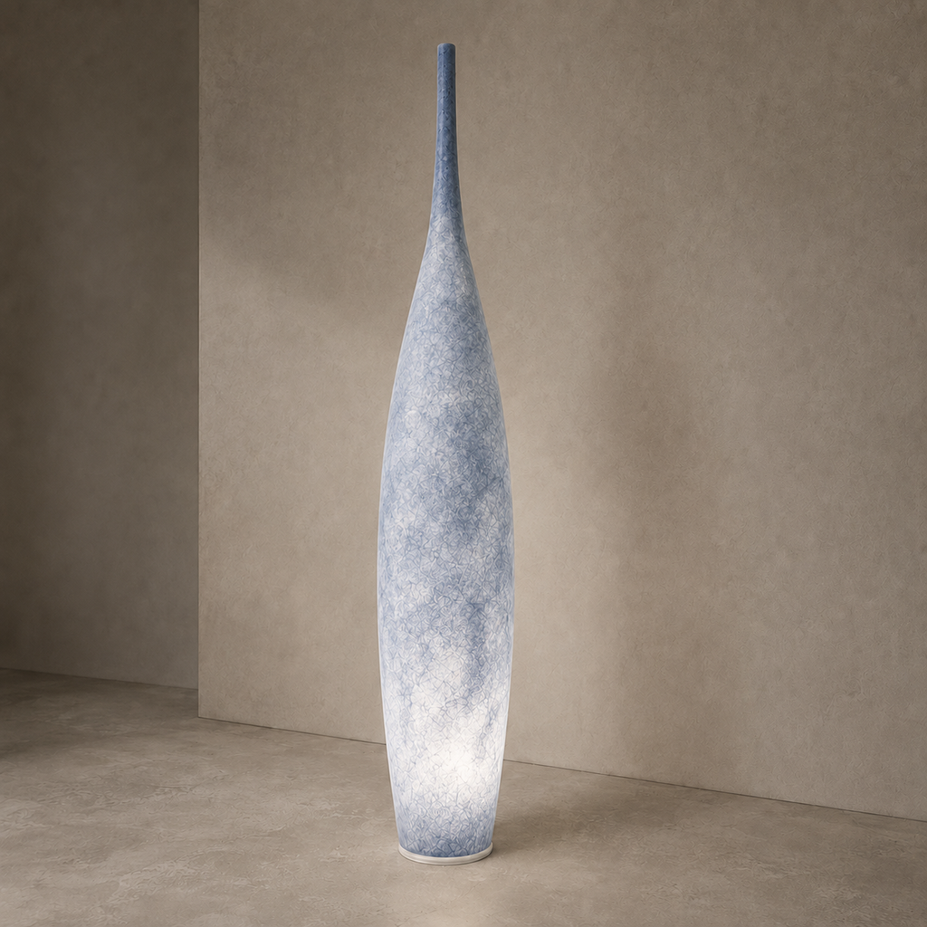 Uplighter Floor Lamp Vase Shape Resin
