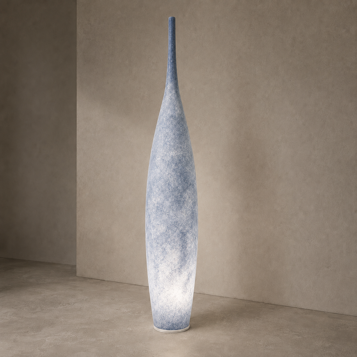Uplighter Floor Lamp Vase Shape Resin