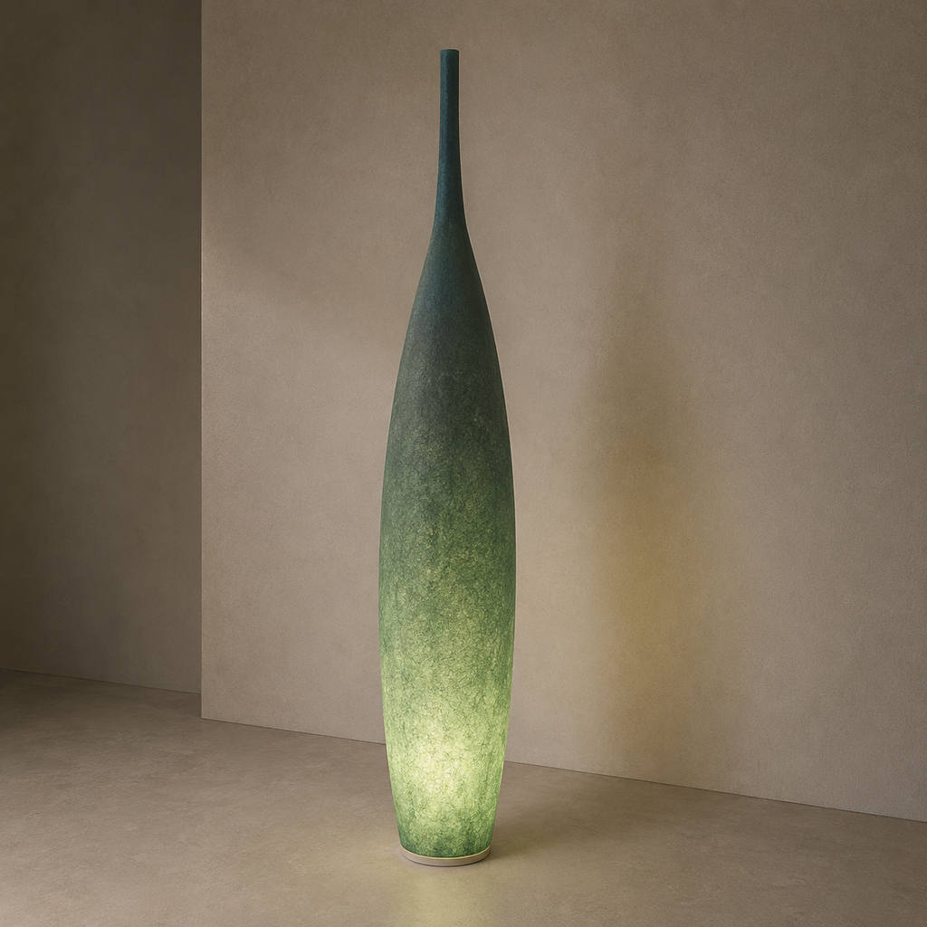 Uplighter Floor Lamp Vase Shape Resin
