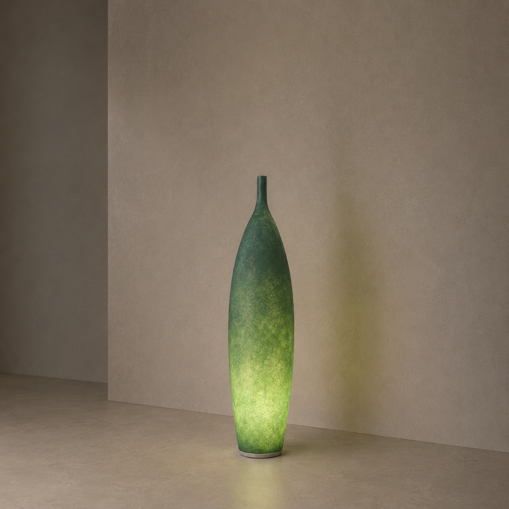 Uplighter Floor Lamp Vase Shape Resin