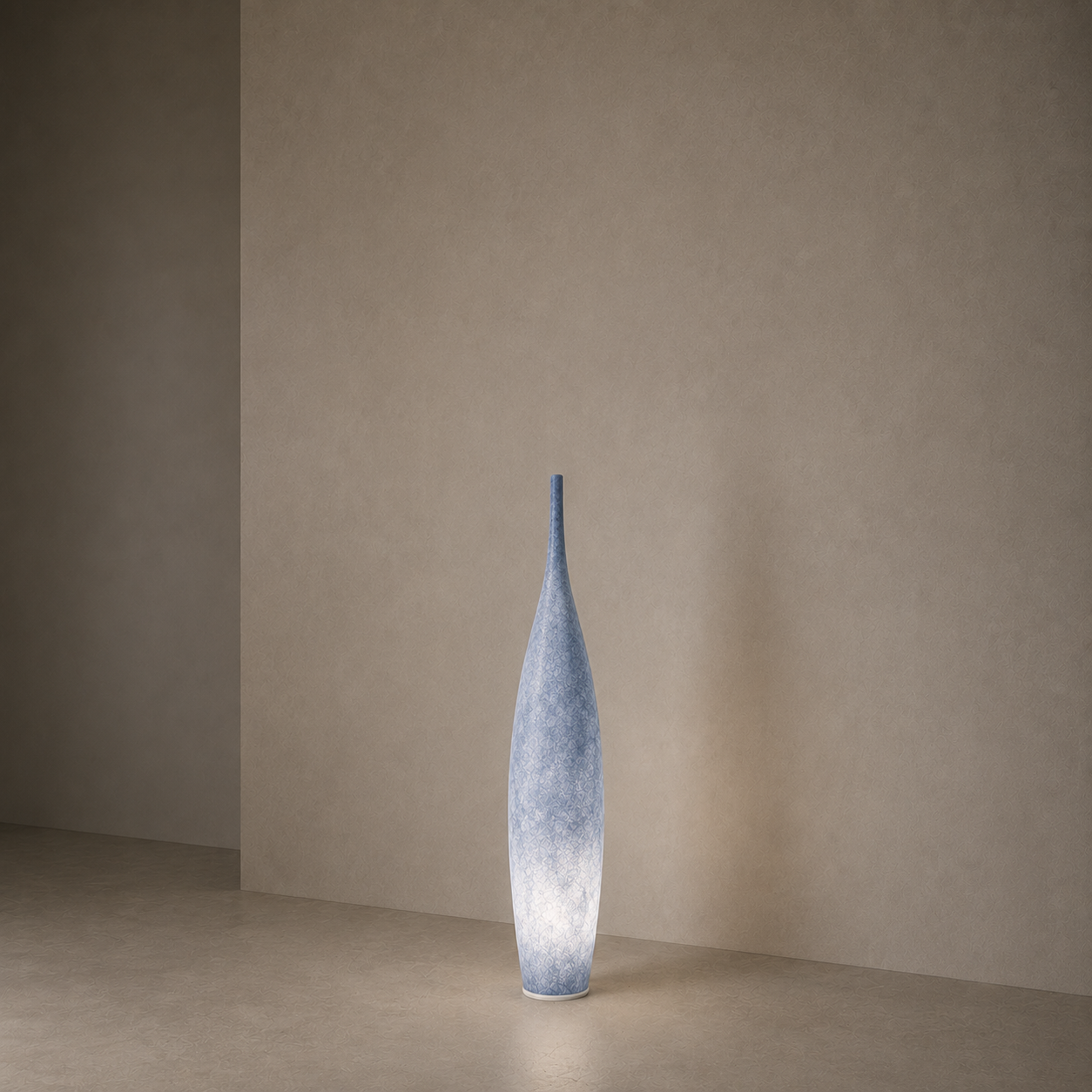 Uplighter Floor Lamp Vase Shape Resin
