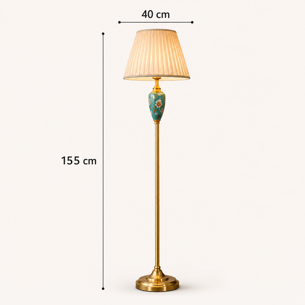Retro Floor Lamp Ceramic