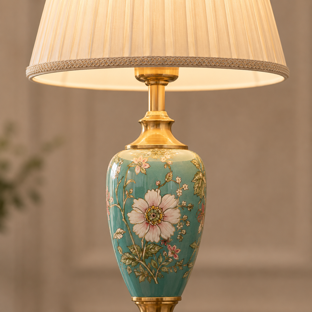 Retro Floor Lamp Ceramic