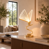 Unusual Gold Floor Lamp Butterfly