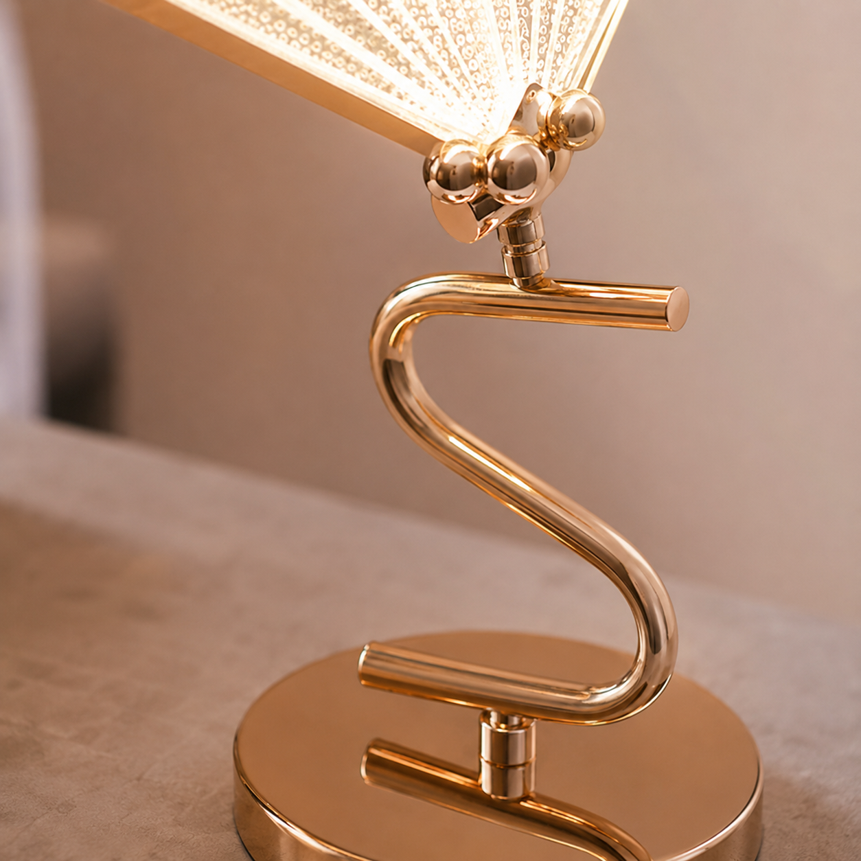 Unusual Gold Floor Lamp Butterfly