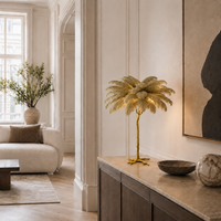 Unusual Floor Lamp Uk Feather Gold Branch Base