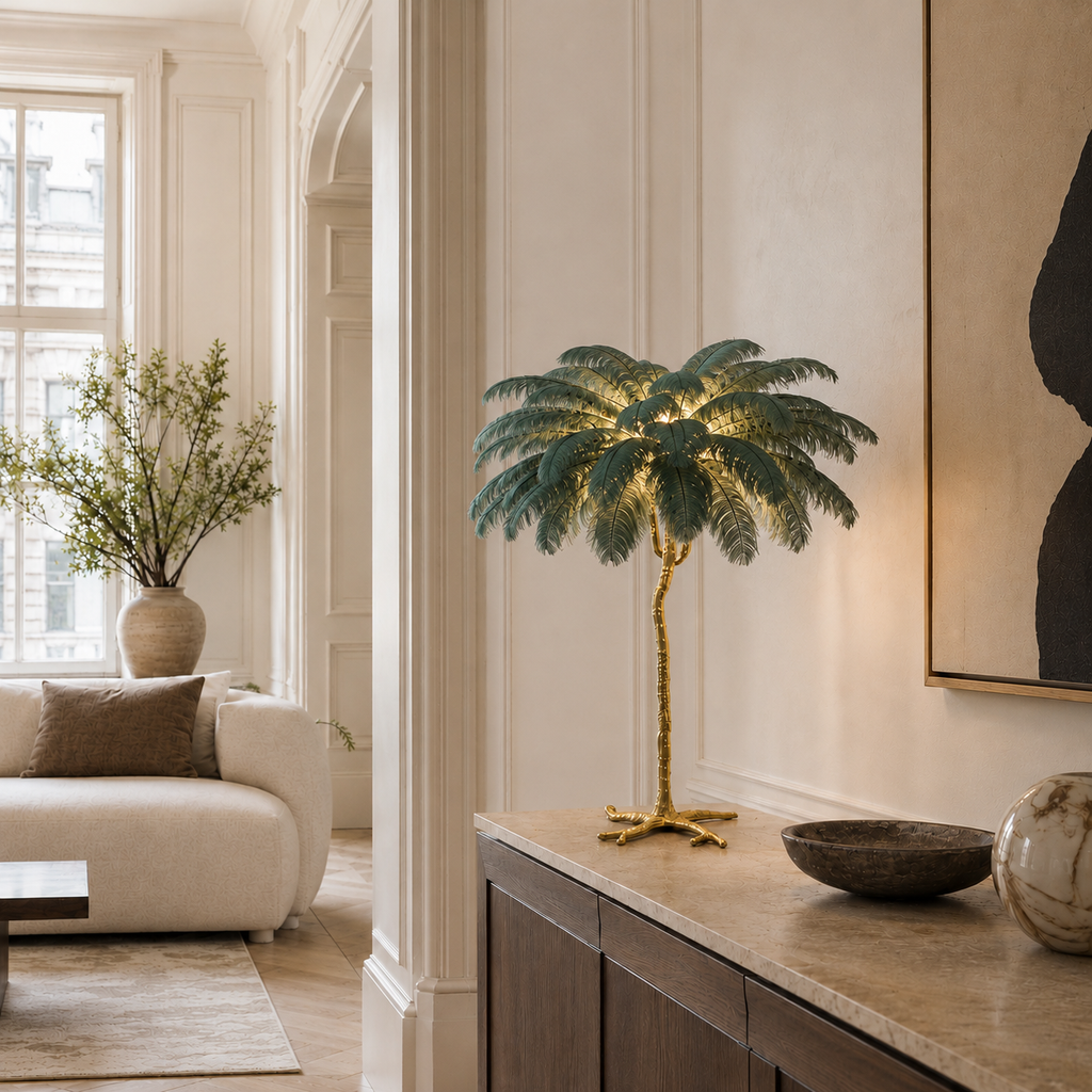 Unusual Floor Lamp Uk Feather Gold Branch Base