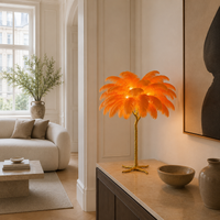 Unusual Floor Lamp Uk Feather Gold Branch Base