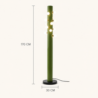 Floor Lamps Glass Green LED