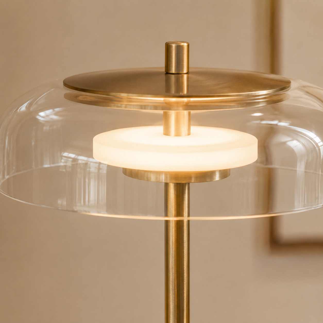Floor Lamps Metal Clear Glass Minimalist