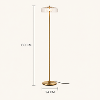 Floor Lamps Metal Clear Glass Minimalist