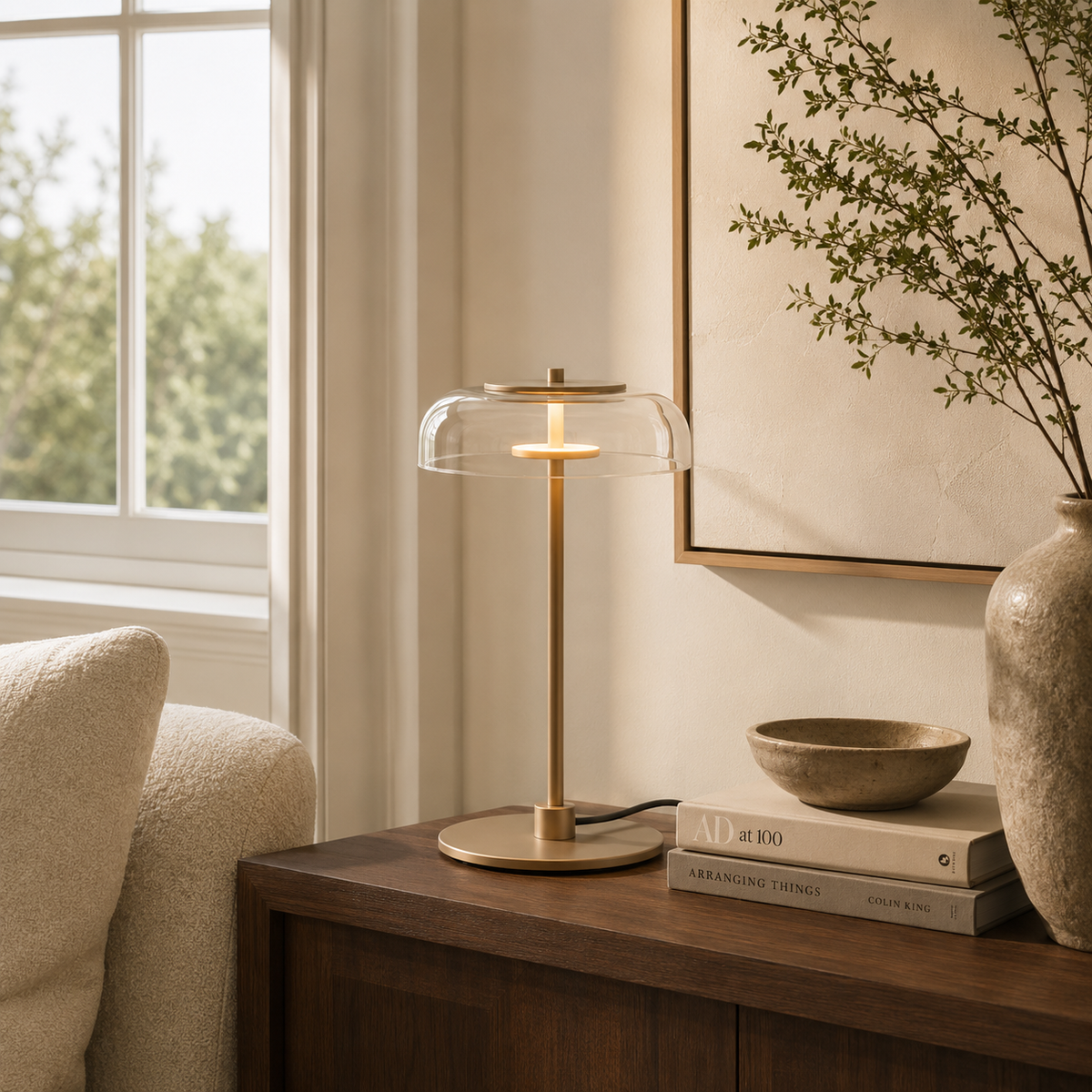 Floor Lamps Metal Clear Glass Minimalist