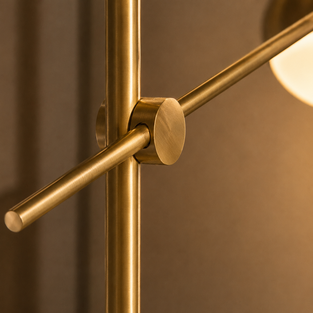 Unusual Floor Lamps For Living Room Marble Base Gold Metal