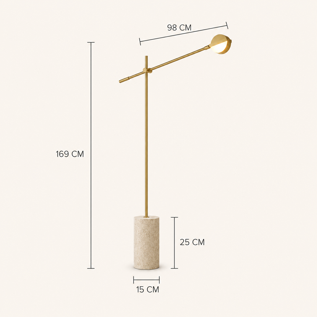 Unusual Floor Lamps For Living Room Marble Base Gold Metal