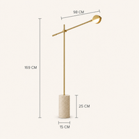 Unusual Floor Lamps For Living Room Marble Base Gold Metal