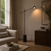 Unusual Floor Lamps For Living Room Marble Base Gold Metal