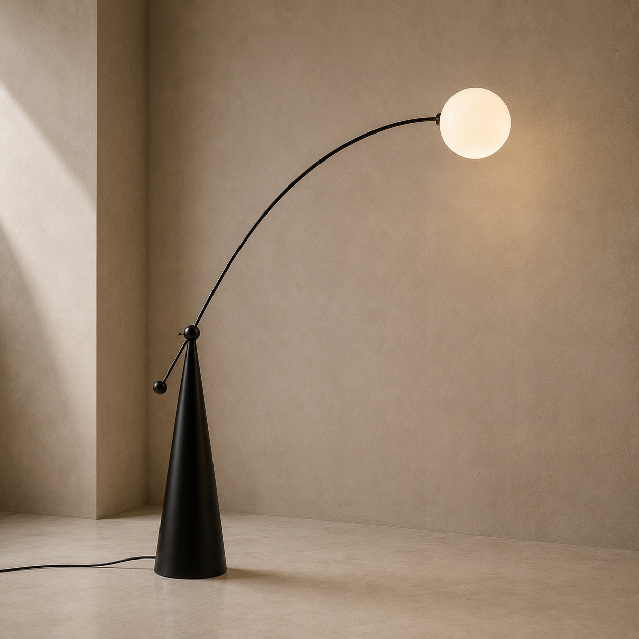 Arched Floor Lamp Arc Globe Shade