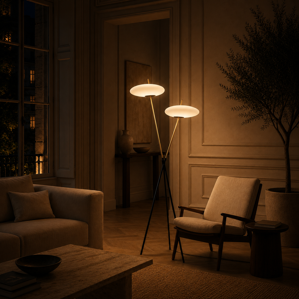 Tripod Floor Lamp Modern LED