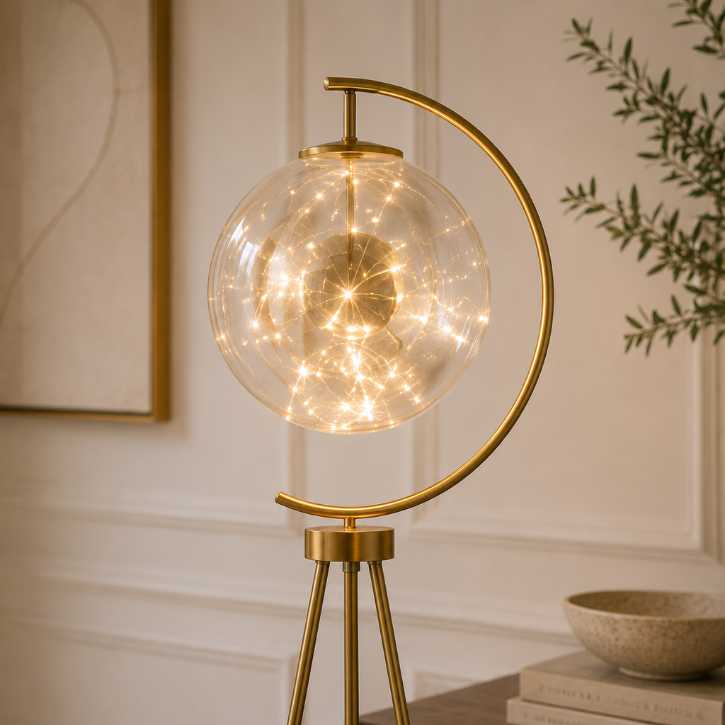 Tripod Floor Lamps For Living Room Glass Ball