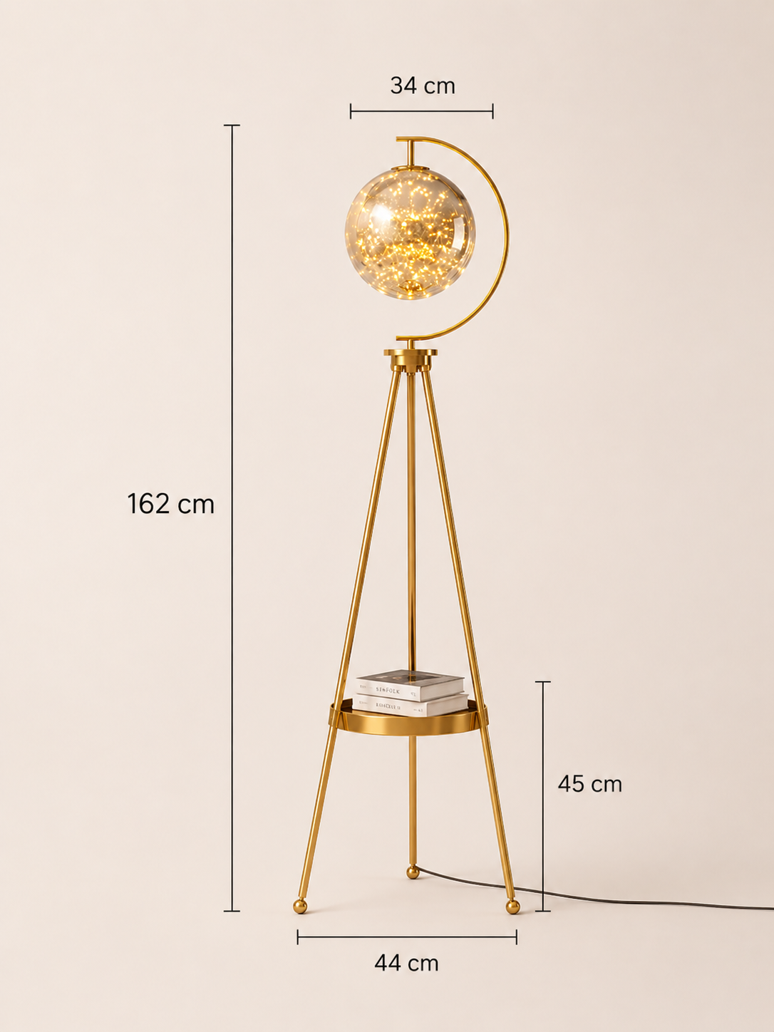 Tripod Floor Lamps For Living Room Glass Ball