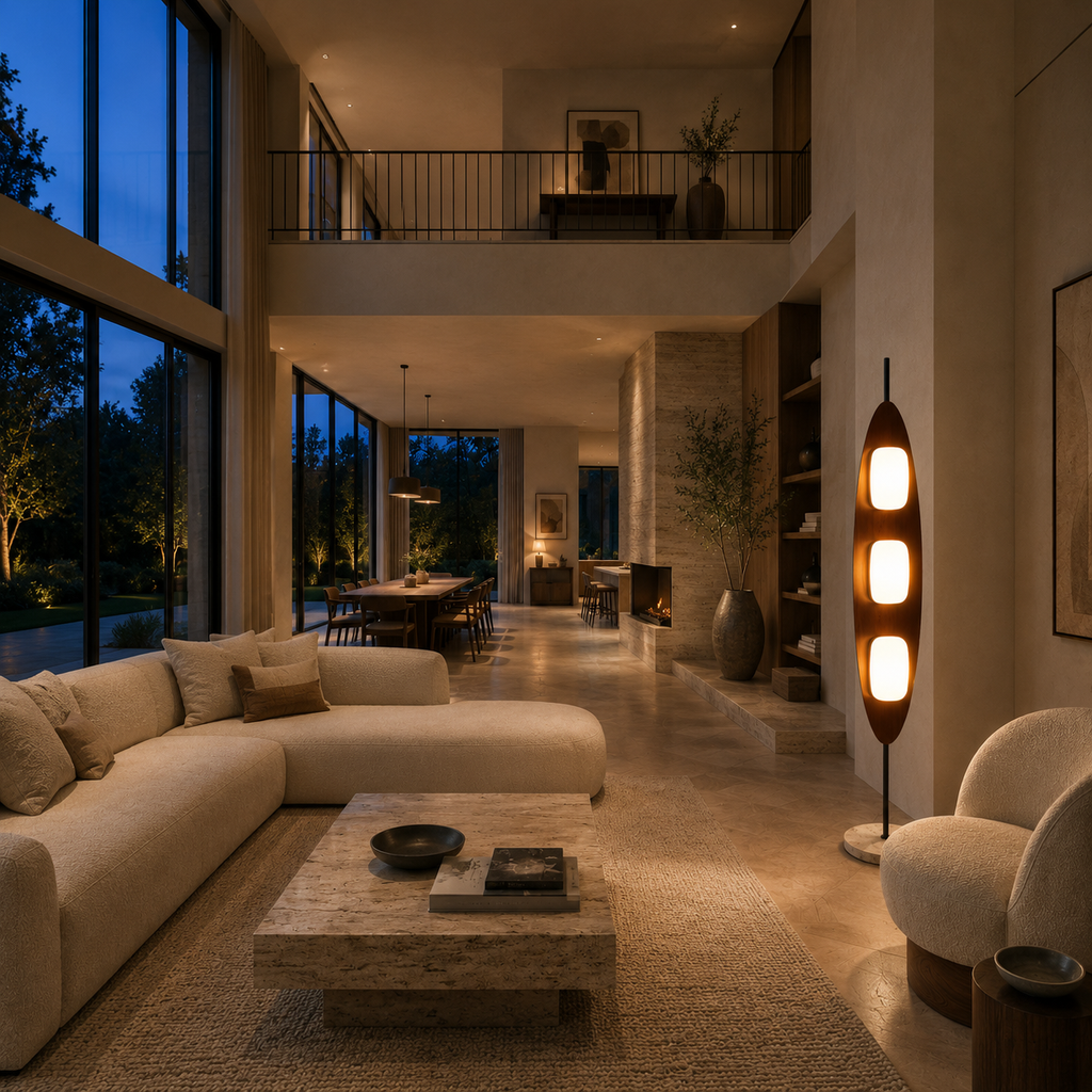 Mid Century Modern Floor Lamp Pod