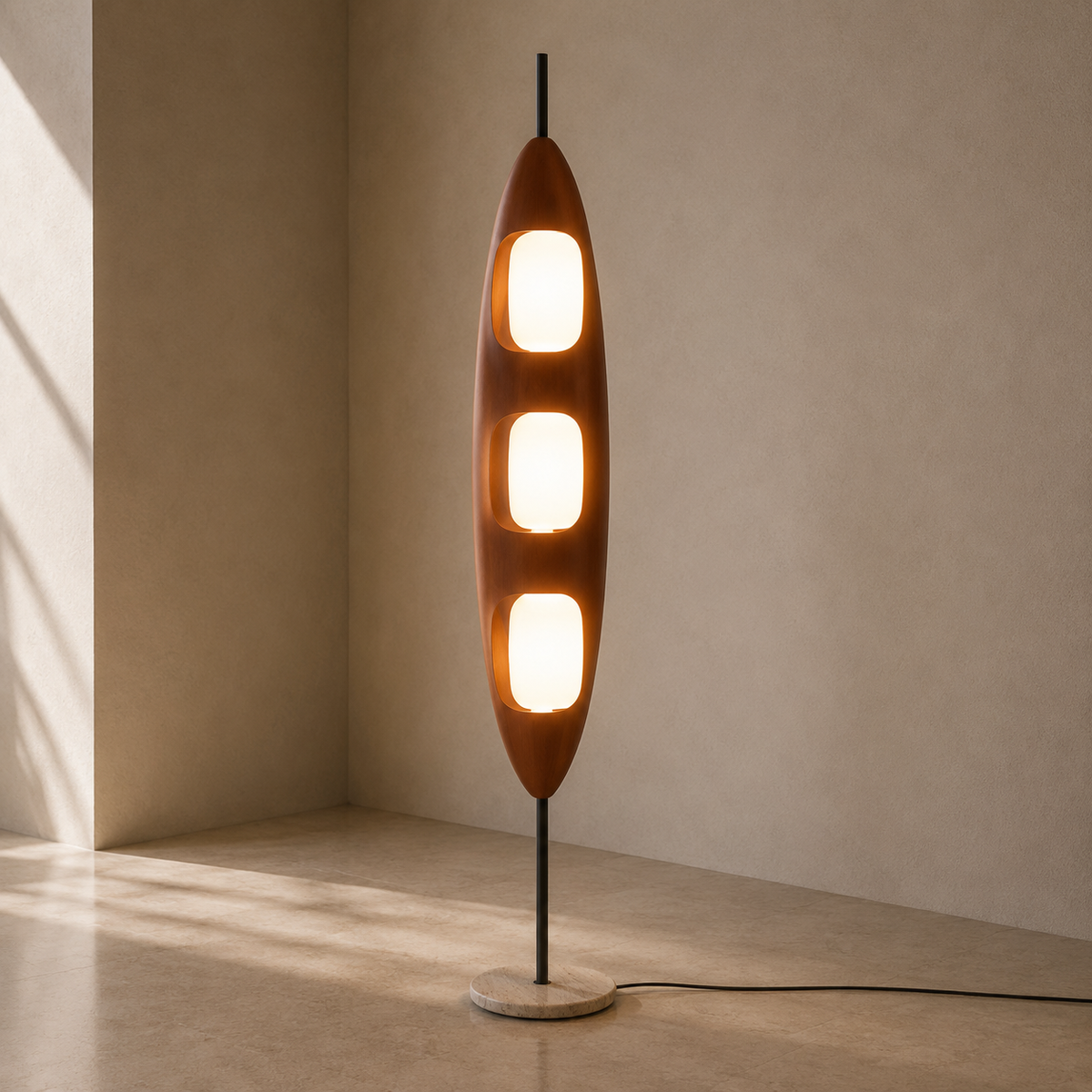Mid Century Modern Floor Lamp Pod