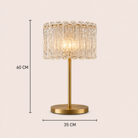 Brass Table Lamp Clear Glass