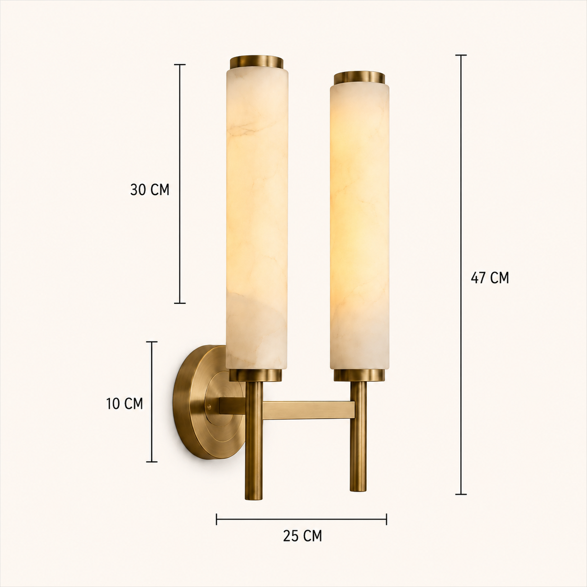 Modern Led Wall Lights Marble Cylinder
