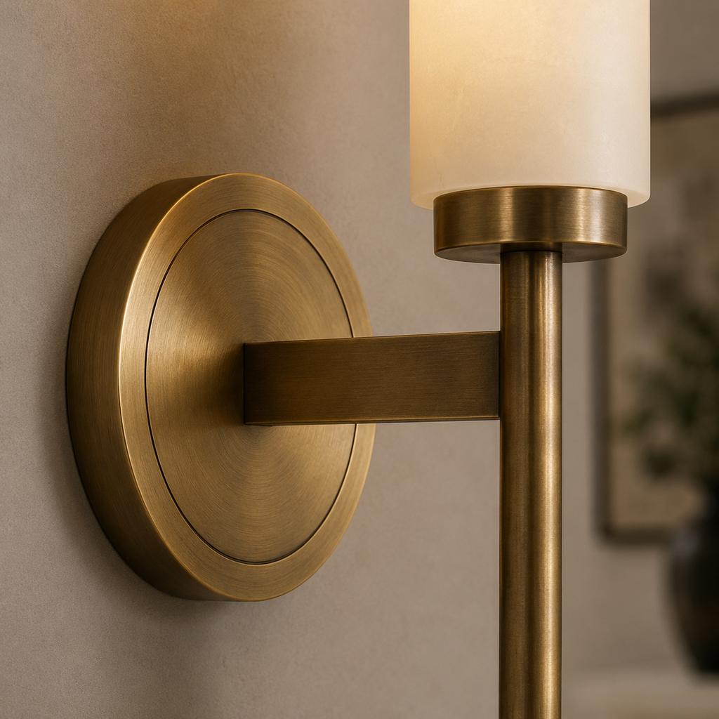 Modern Led Wall Lights Marble Cylinder