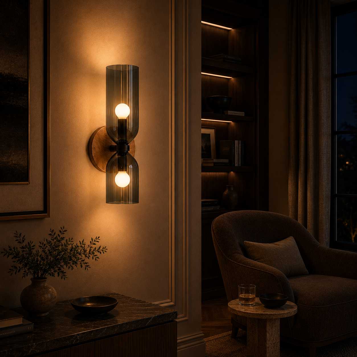 Wall Lights Indoor Glass Mounted