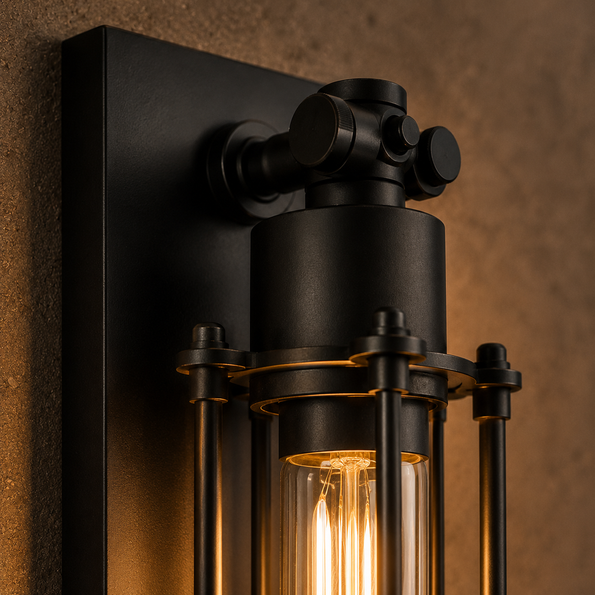 Wall Lights For Lounge Industrial Black