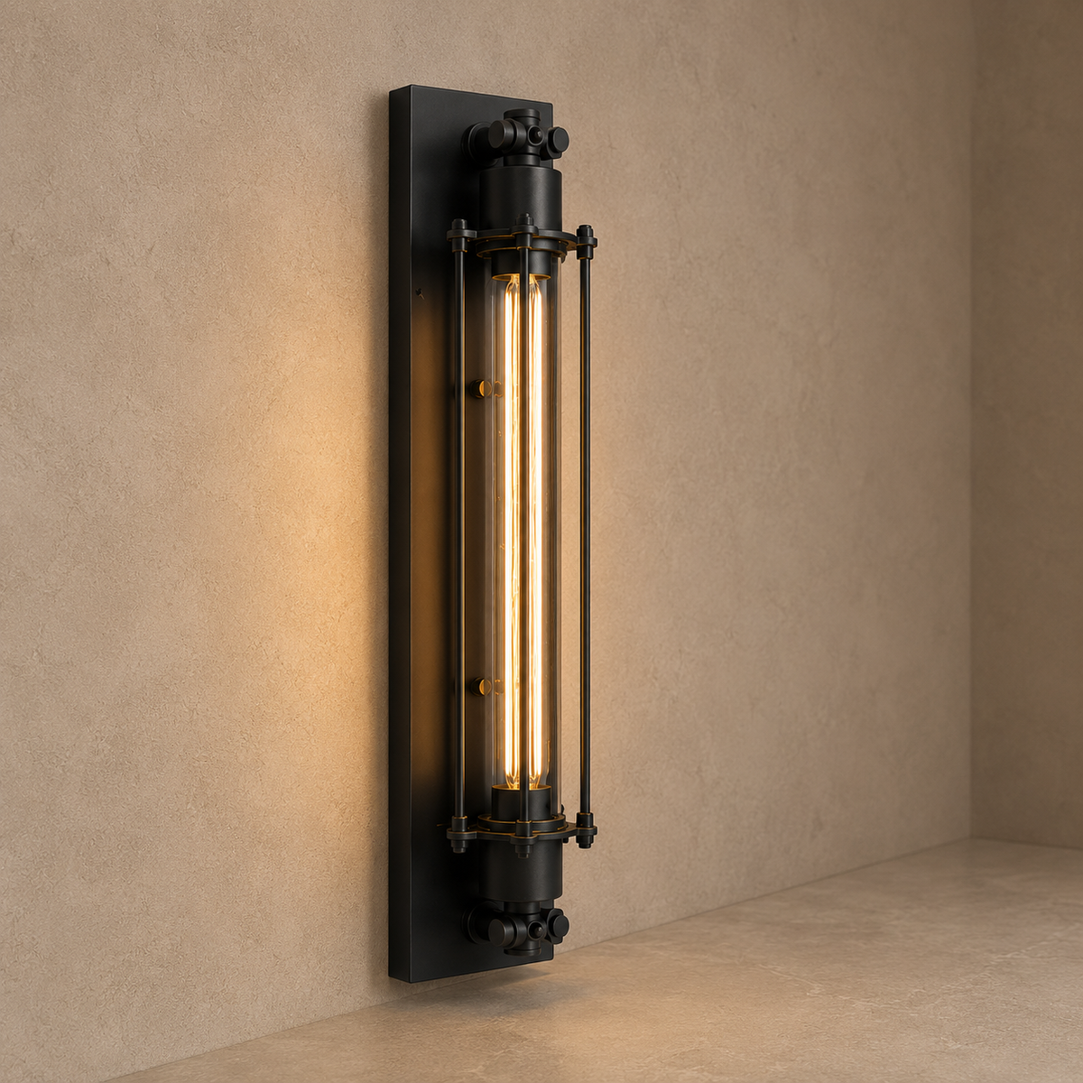 Wall Lights For Lounge Industrial Black