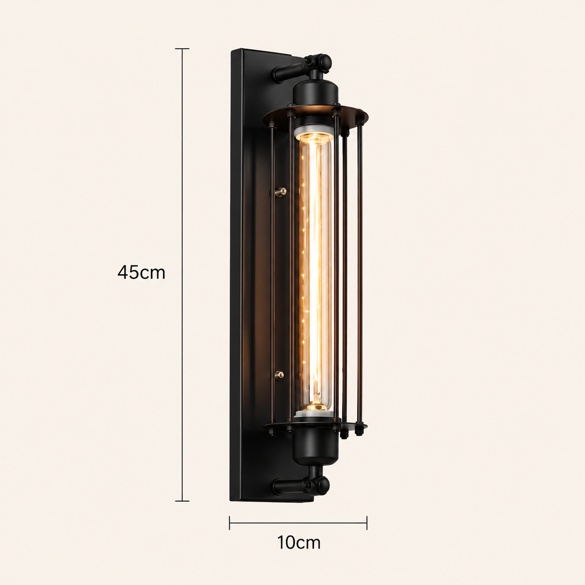 Wall Lights For Lounge Industrial Black