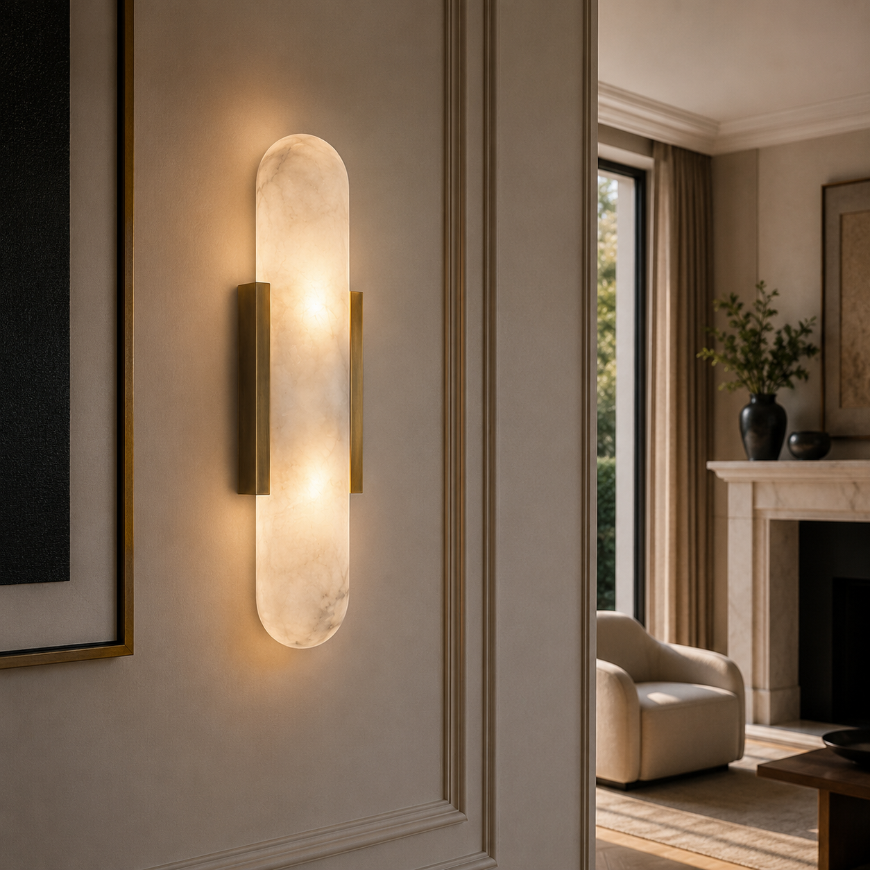 Modern Wall Lights Marble Gold