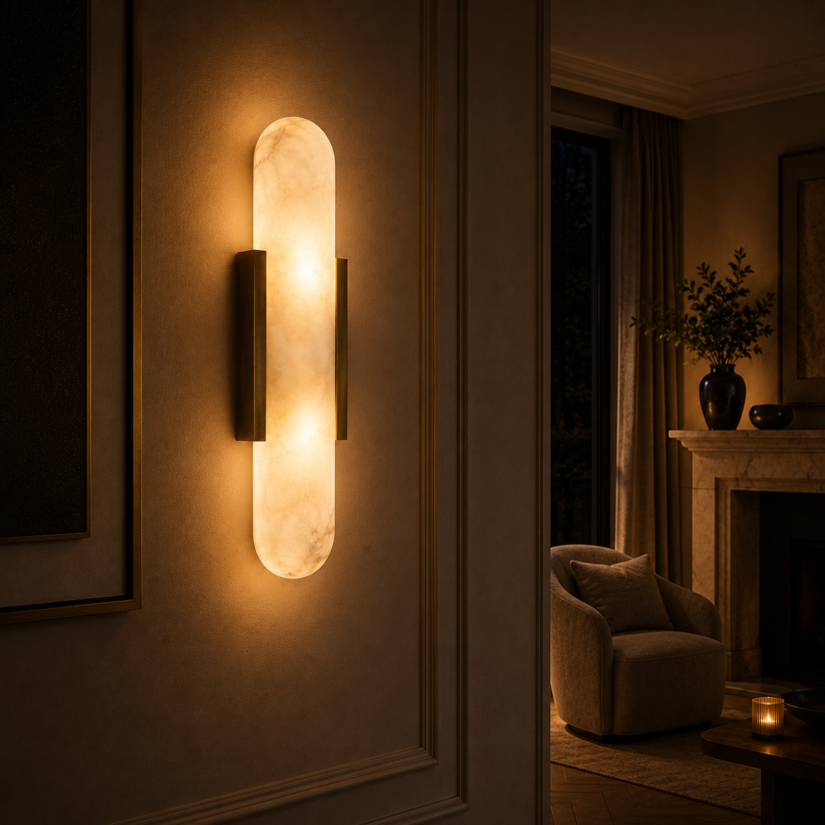 Modern Wall Lights Marble Gold