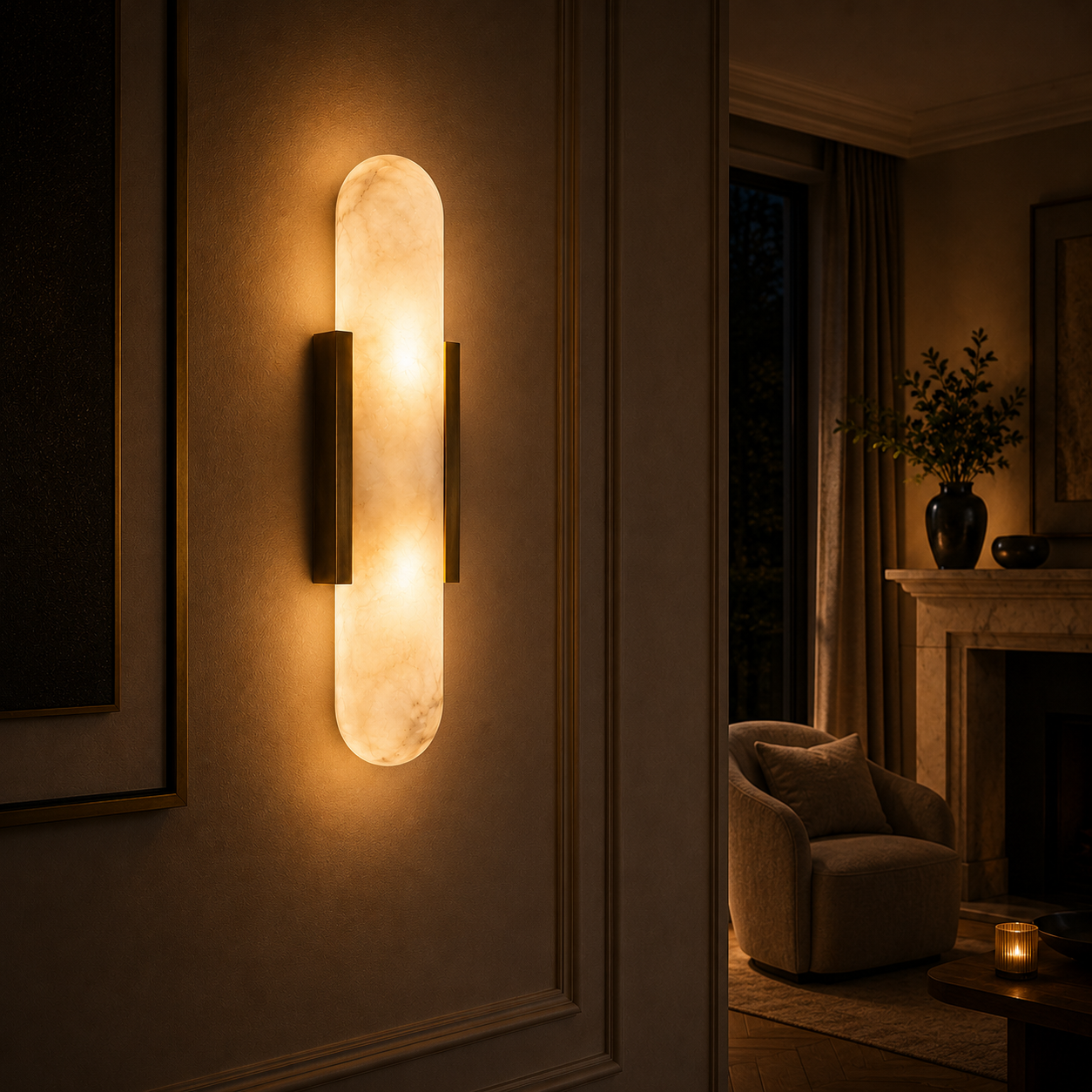 Modern Wall Lights Marble Gold