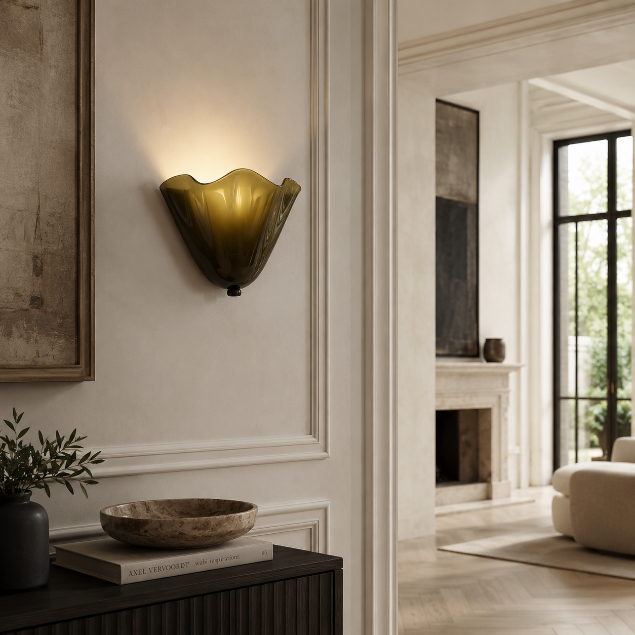 Indoor Wall Lights Uk Glass Green